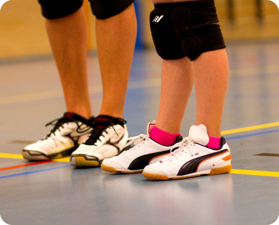 Team in actie tijdens de eilandcompetitie